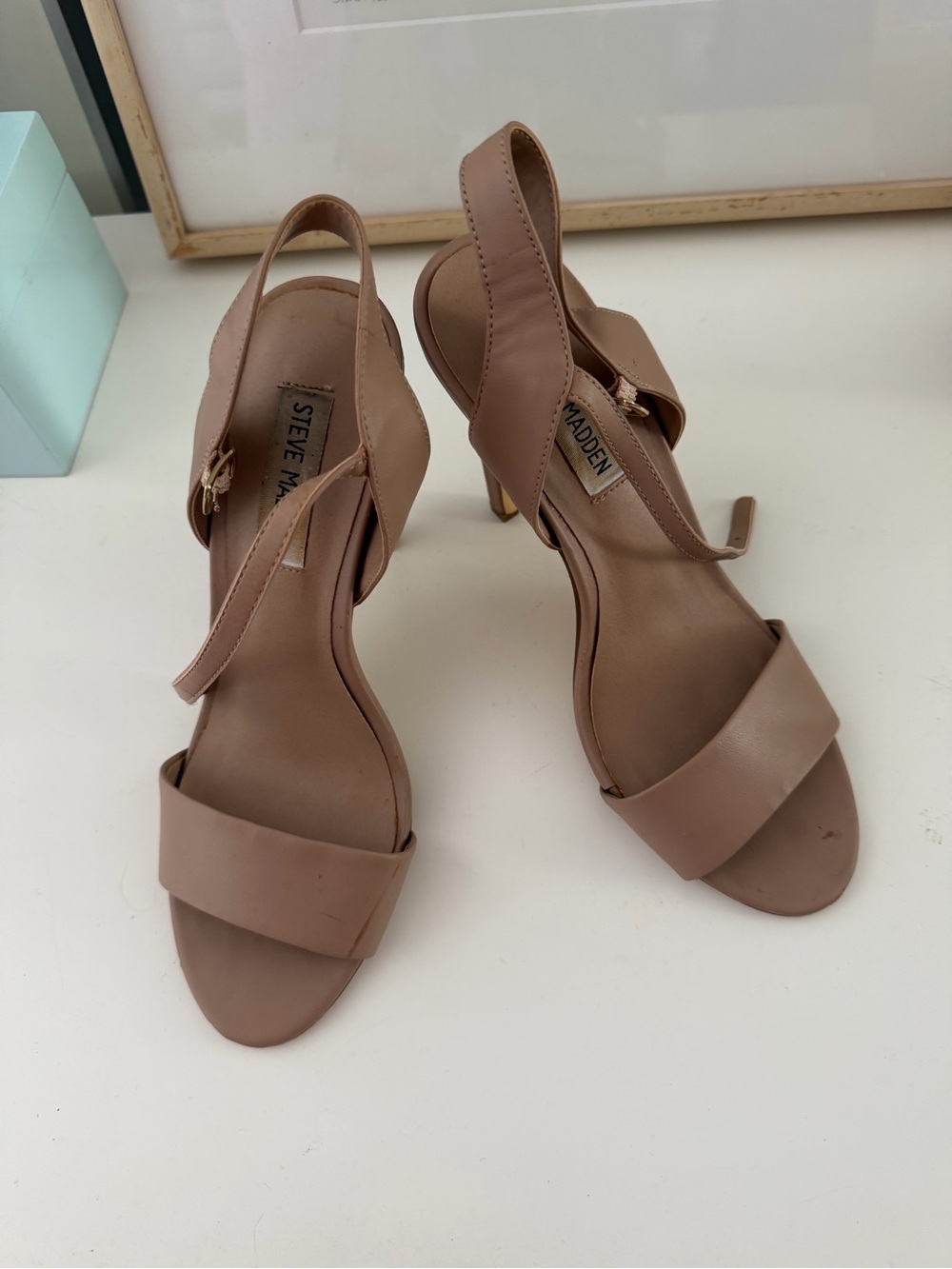 Steve Madden Blush Taupe Slingback Heels
